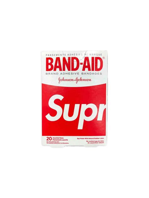 Supreme x Band Aid Adhesive Bandages (Box of 20) .